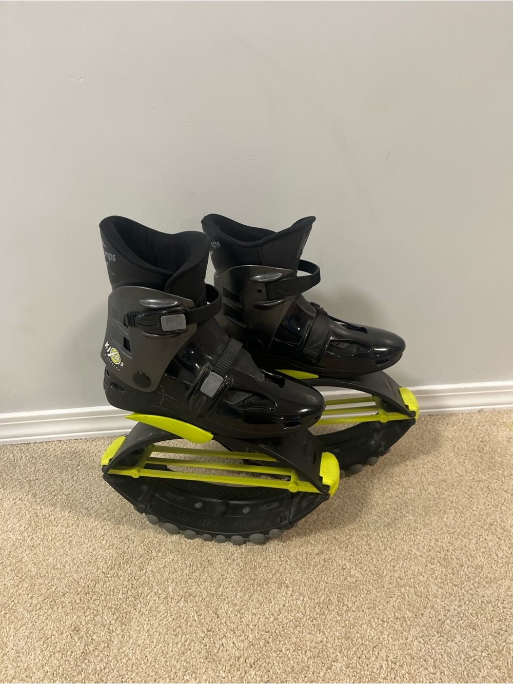 Kangoo Jumps KJ-XR3 Rebound Fitness Boots Black Yellow Size Small 5-7.5